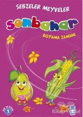 Sonbahar Boyama Zamanı - Sebzeler Meyveler - 1