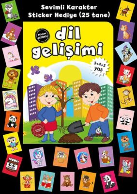 Stickerlı 3+4+5 Yaş Dil Gelişimi - 1