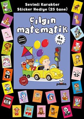 Stickerlı 4+ Yaş Çılgın Matematik - 1