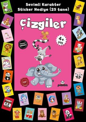 Stickerlı 4+ Yaş Çizgiler - 1