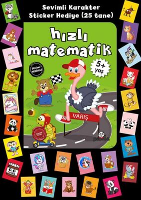 Stickerlı 5+ Yaş Hızlı Matematik - 1