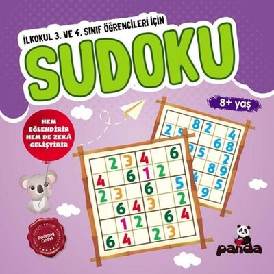 Sudoku 8+ Yaş - İlkokul 3. ve 4. Sınıf Öğrencileri İçin - Beyaz Panda Yayınları