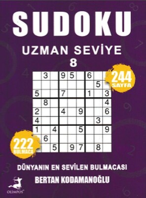 Sudoku Uzman Seviye - 8 - Olimpos Yayınları