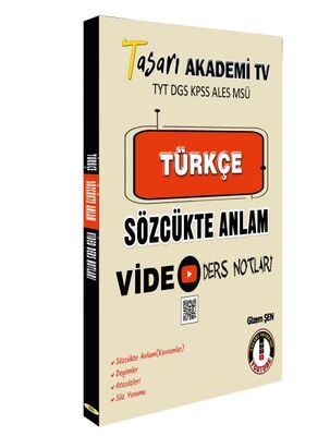 Tasarı DGS Türkçe Sözcükte Anlam Video Ders Notları - 1