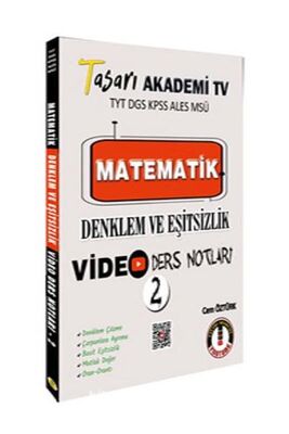 Tasarı TYT DGS KPSS ALES MSÜ Matematik Denklem Eşitsizlik Video Ders Notları - 1