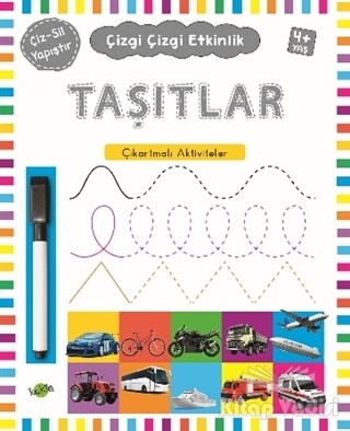 Taşıtlar 4 Yaş ve Üstü - Çizgi Çizgi Etkinlik - Kukla Yayınları