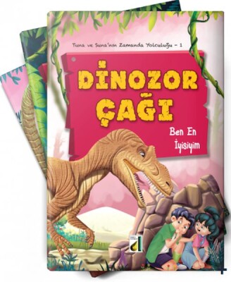 Tuna ve Suna'nın Zamanda Yolculuğu - Dinozor Çağı (10 Kitap Takım) - Damla Yayınevi