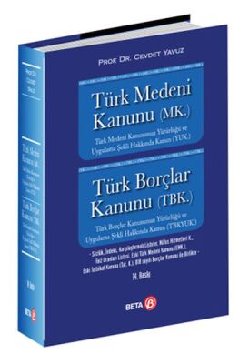 Türk Medeni Kanunu Türk Borçlar Kanunu Ciltli - 1