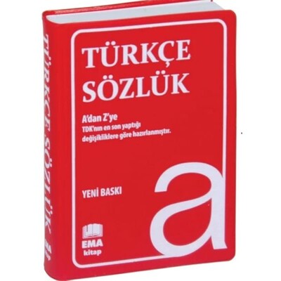 Türkçe Sözlük ADan ZYe Tdk Uyumlu Plastik Kapak - Ema Kitap