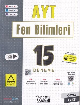 Üçgen Akademi AYT Fen Bilimleri 15 li Deneme Sınavı - 1