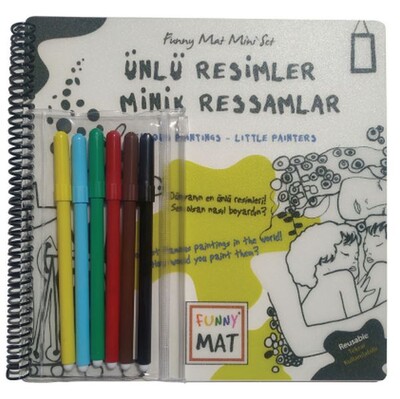 Ünlü Resimler Minik Ressamlar - Funny Mat Mini Set (Aktivite Seti) - Akademi Çocuk