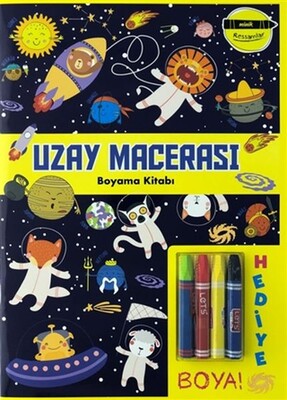 Uzay Macerası Boyama Kitabı - Minik Ressamlar - Doğan Egmont