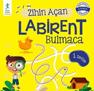 Zihin Açan Labirent Bulmaca 1. Seviye - Çocuk Gelişim Yayınları