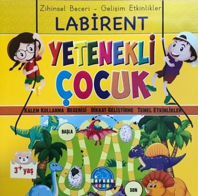 Zihinsel Beceri Gelişim Etkinlikleri Labirent Yetenekli Çocuk 3+ - 1